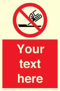 Custom prohibition Do not use for face grinding